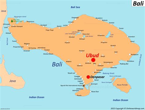 ubud bali google map.